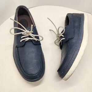 Ugg sneakers men's 12 navy blue leather Cheswick 1004084 heavy duty low top